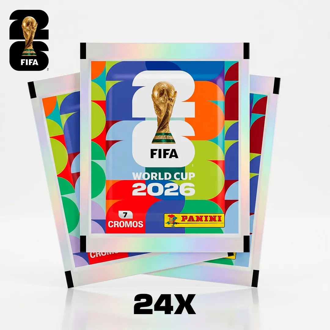 Kit Completo Oficial 24x Envelopes com Álbum, Box Sacola, Porta Figurinhas Oficial FIFA World Cup 2026™